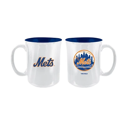 The Memory Company New York Mets 2-Pack 15oz. Iridescent Ceramic Mug Set