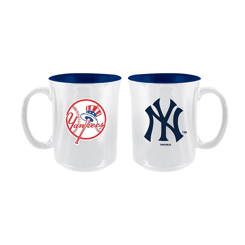 The Memory Company New York Yankees 2-Pack 15oz. Iridescent Ceramic Mug Set