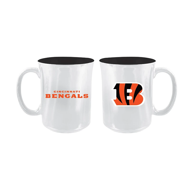 The Memory Company Cincinnati Bengals 2-Pack 15oz. Iridescent Ceramic Mug Set