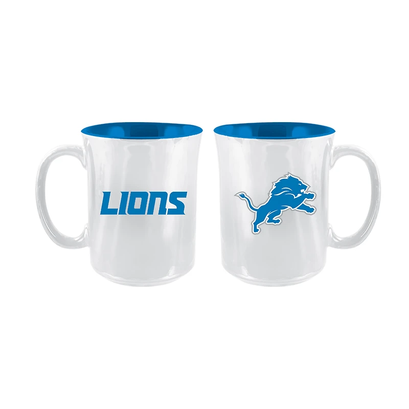 The Memory Company Detroit Lions 2-Pack 15oz. Iridescent Ceramic Mug Set