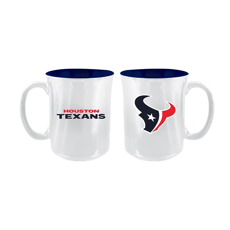 The Memory Company Houston Texans 2-Pack 15oz. Iridescent Ceramic Mug Set