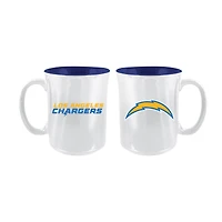 The Memory Company Los Angeles Chargers 2-Pack 15oz. Iridescent Ceramic Mug Set