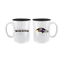 The Memory Company Baltimore Ravens 2-Pack 15oz. Iridescent Ceramic Mug Set