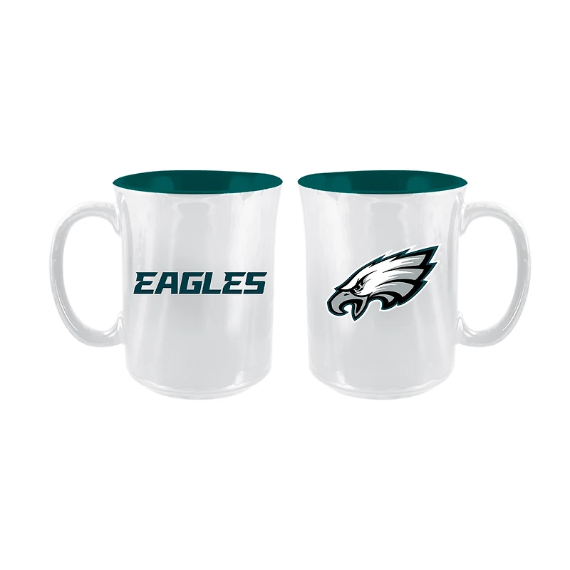 The Memory Company Philadelphia Eagles 2-Pack 15oz. Iridescent Ceramic Mug Set