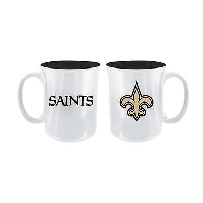 The Memory Company New Orleans Saints 2-Pack 15oz. Iridescent Ceramic Mug Set