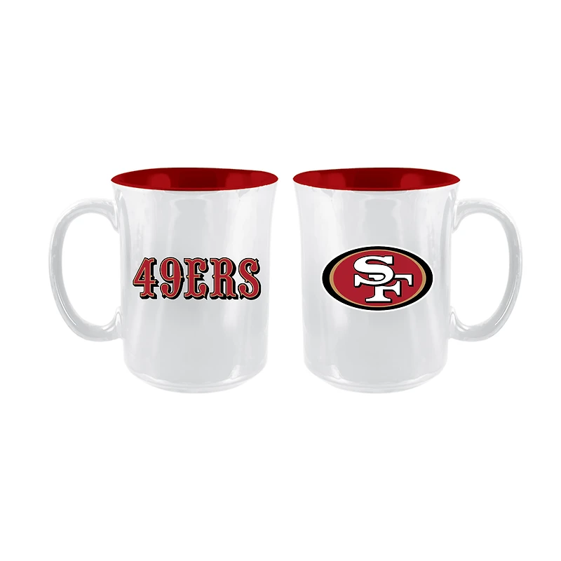 The Memory Company San Francisco 49ers 2-Pack 15oz. Iridescent Ceramic Mug Set
