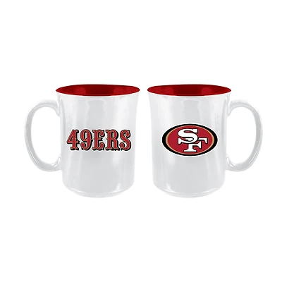 The Memory Company San Francisco 49ers 2-Pack 15oz. Iridescent Ceramic Mug Set