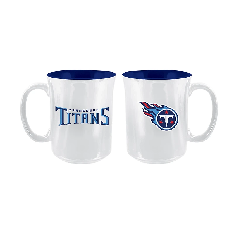 The Memory Company Tennessee Titans 2-Pack 15oz. Iridescent Ceramic Mug Set
