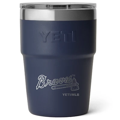 YETI Atlanta Braves 16oz. Rambler Stackable Cup with Magslider Lid