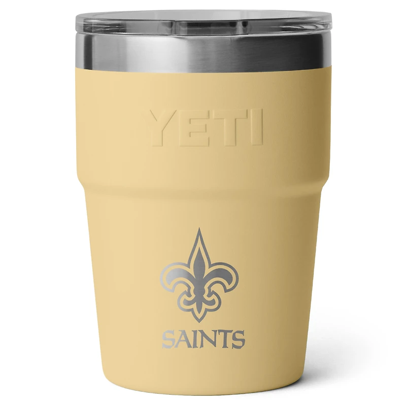 YETI New Orleans Saints 16oz. Rambler Stackable Cup with Magslider Lid