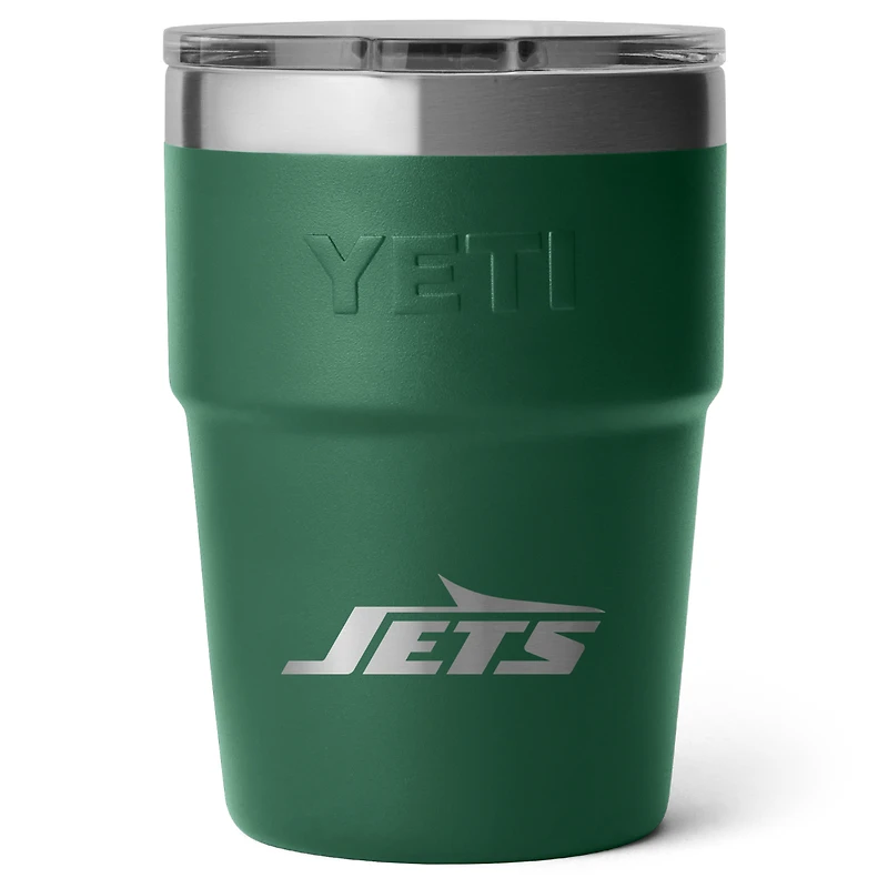 YETI New York Jets 16oz. Rambler Stackable Cup with Magslider Lid
