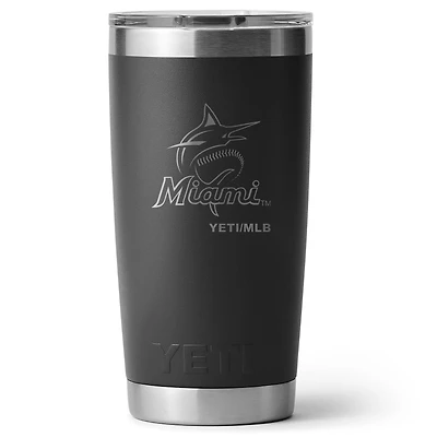 YETI Miami Marlins 20oz. Rambler Tumbler with Magslider Lid