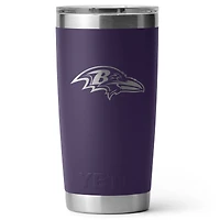 YETI Baltimore Ravens 20oz. Rambler Tumbler with Magslider Lid