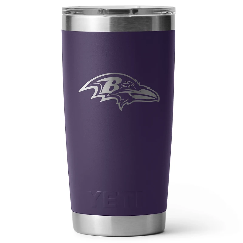 YETI Baltimore Ravens 20oz. Rambler Tumbler with Magslider Lid