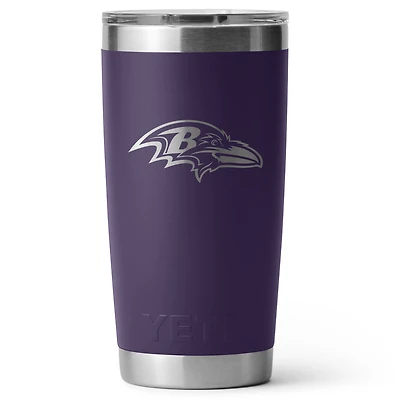 YETI Baltimore Ravens 20oz. Rambler Tumbler with Magslider Lid