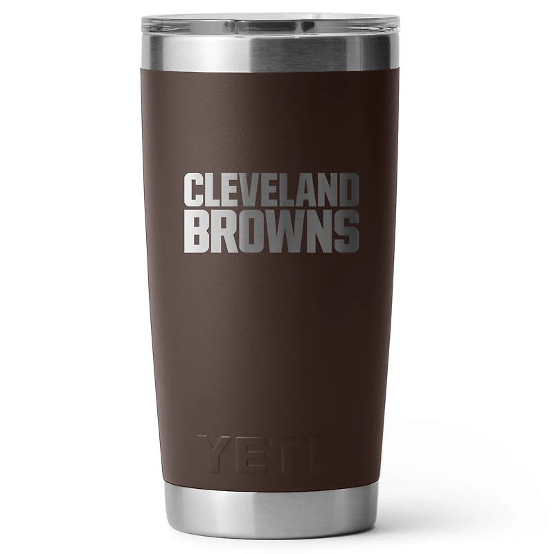 YETI Cleveland Browns 20oz. Rambler Tumbler with Magslider Lid