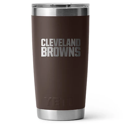 YETI Cleveland Browns 20oz. Rambler Tumbler with Magslider Lid