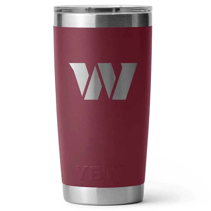 YETI Washington Commanders 20oz. Rambler Tumbler with Magslider Lid