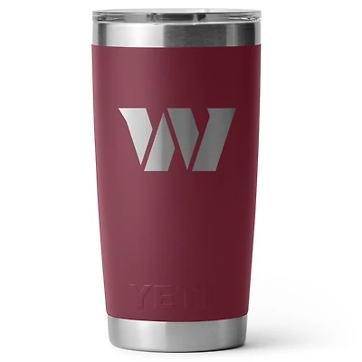 YETI Washington Commanders 20oz. Rambler Tumbler with Magslider Lid