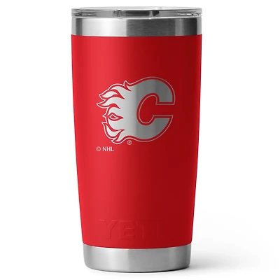 YETI Calgary Flames 20oz. Rambler Tumbler with Magslider Lid