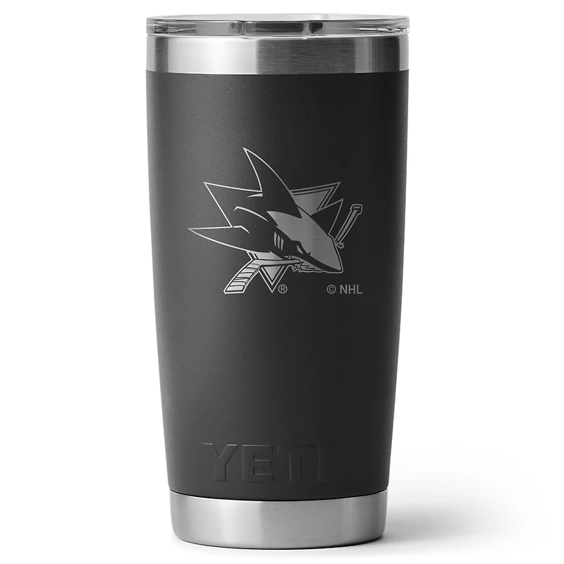 YETI San Jose Sharks 20oz. Rambler Tumbler with Magslider Lid