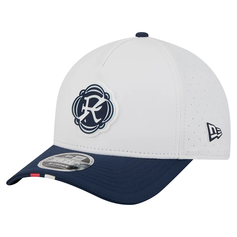 Men's New Era  White New England Revolution 2026 MLS Kick Off 9FORTY M-Crown A-Frame Adjustable Hat