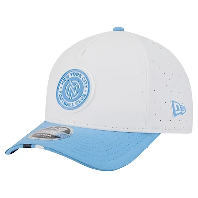 Men's New Era  White New York City FC 2026 MLS Kick Off 9FORTY M-Crown A-Frame Adjustable Hat