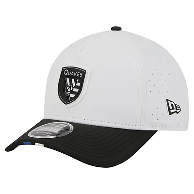 Men's New Era  White San Jose Earthquakes 2026 MLS Kick Off 9FORTY M-Crown A-Frame Adjustable Hat