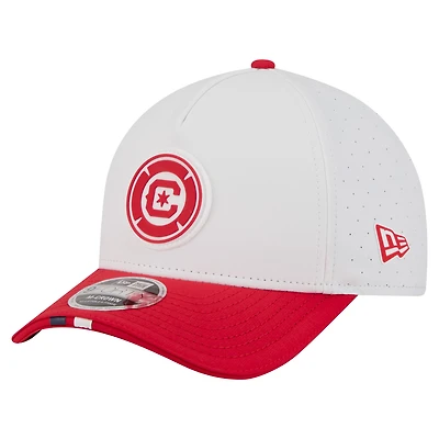 Men's New Era  White Chicago Fire 2026 MLS Kick Off 9FORTY M-Crown A-Frame Adjustable Hat