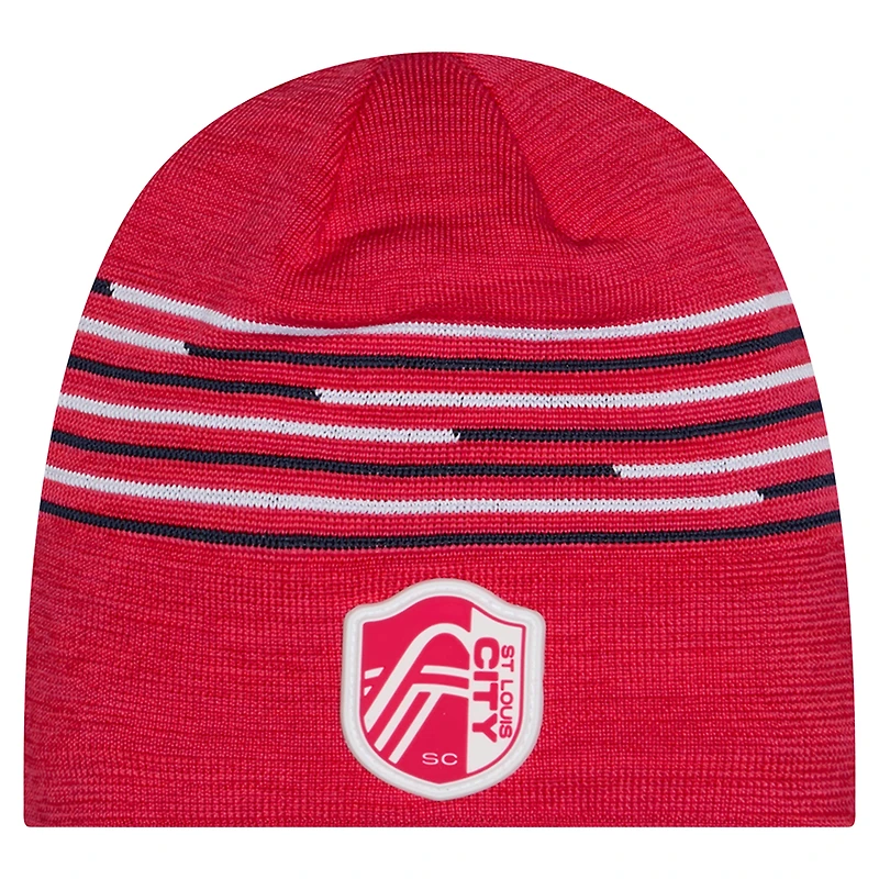 Men's New Era Red St. Louis CITY SC 2026 Kickoff Knit Hat