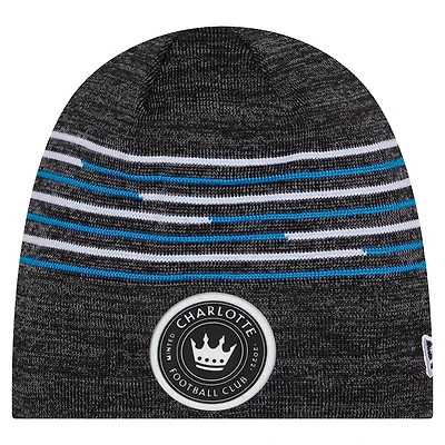 Men's New Era Black Charlotte FC 2026 Kickoff Knit Hat