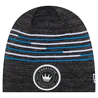Men's New Era Black Charlotte FC 2026 Kickoff Knit Hat