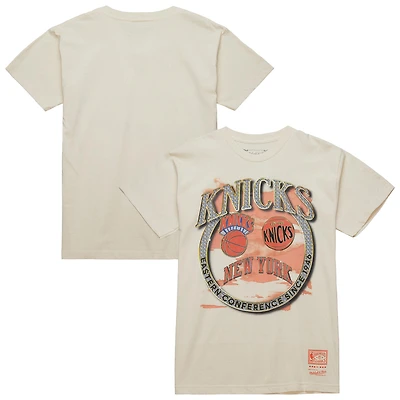 Men's Mitchell & Ness  White New York Knicks Big Tall Hardwood Classics Crown Jewels T-Shirt