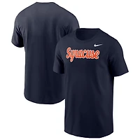 Men's Nike Navy Syracuse Orange Script T-Shirt