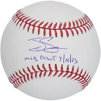 Tyler Soderstrom Athletics Autographed Baseball with "MLB Debut 7/14/23" Inscription