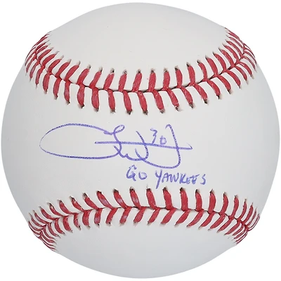Luke Weaver New York Yankees Autographed Baseball with "Go Yankees" Inscription