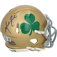 Marcus Freeman Notre Dame Fighting Irish Autographed Riddell Shamrock Speed Mini Helmet