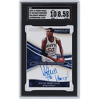 David Robinson San Antonio Spurs Autographed 2020-21 Panini Immaculate Collection Collegiate Moments #IM-DR #12/50 SGC Authenticated 8.5/10 Card with "Prov 1:7" Inscription