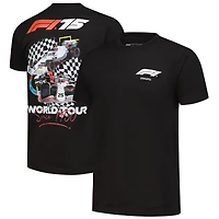 Men's Mitchell & Ness Black F1 World Tour T-Shirt