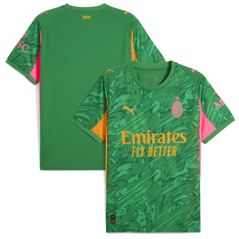 Men's Puma Green AC Milan 2025/26 Replica Goalkeeper Jersey