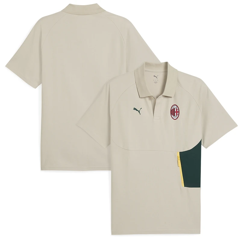 Men's Puma  Beige AC Milan Pumatech Polo