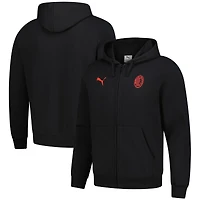 Men's Puma Black AC Milan 2025/26 ftblESS Full-Zip Hoodie