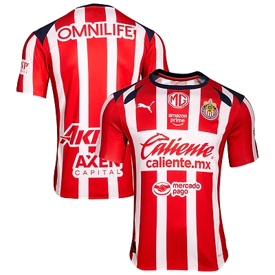 Men's Puma Red Chivas 2025/26 Home Replica Jersey
