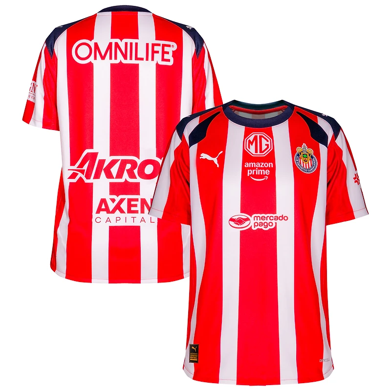 Youth Puma Red Chivas 2025/26 Home Replica Jersey