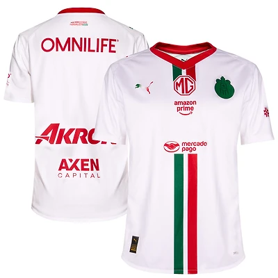 Youth Puma White Chivas 2025/26 Away Replica Jersey