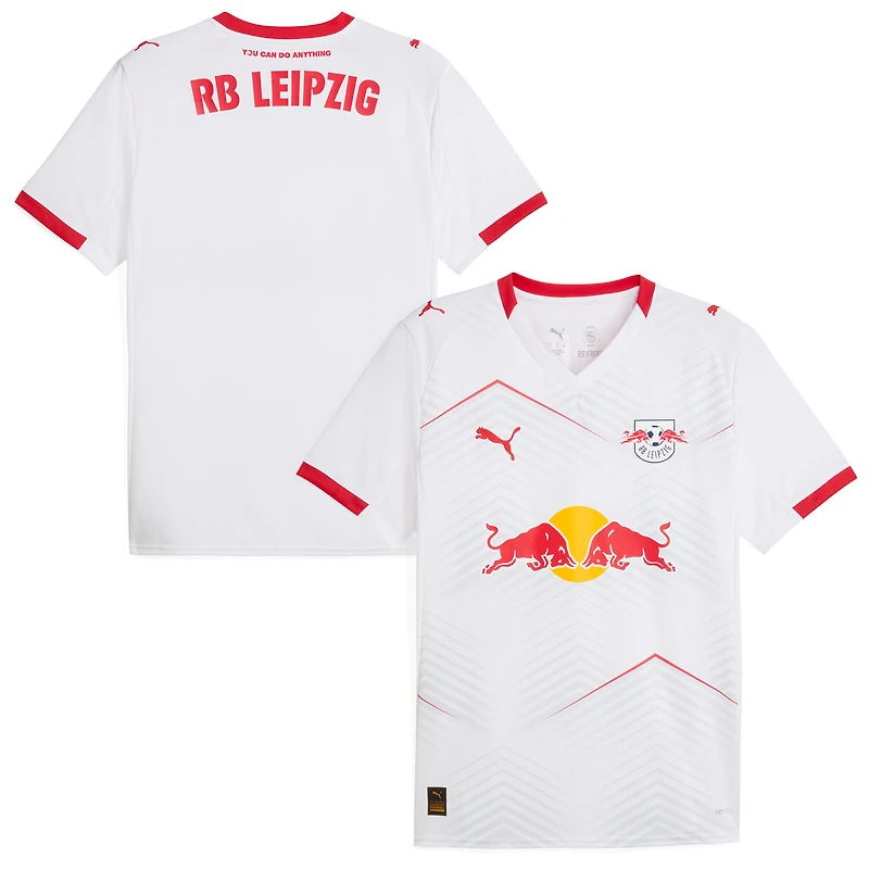 Men's Puma  White RB Leipzig 2025/26 Home Replica Jersey