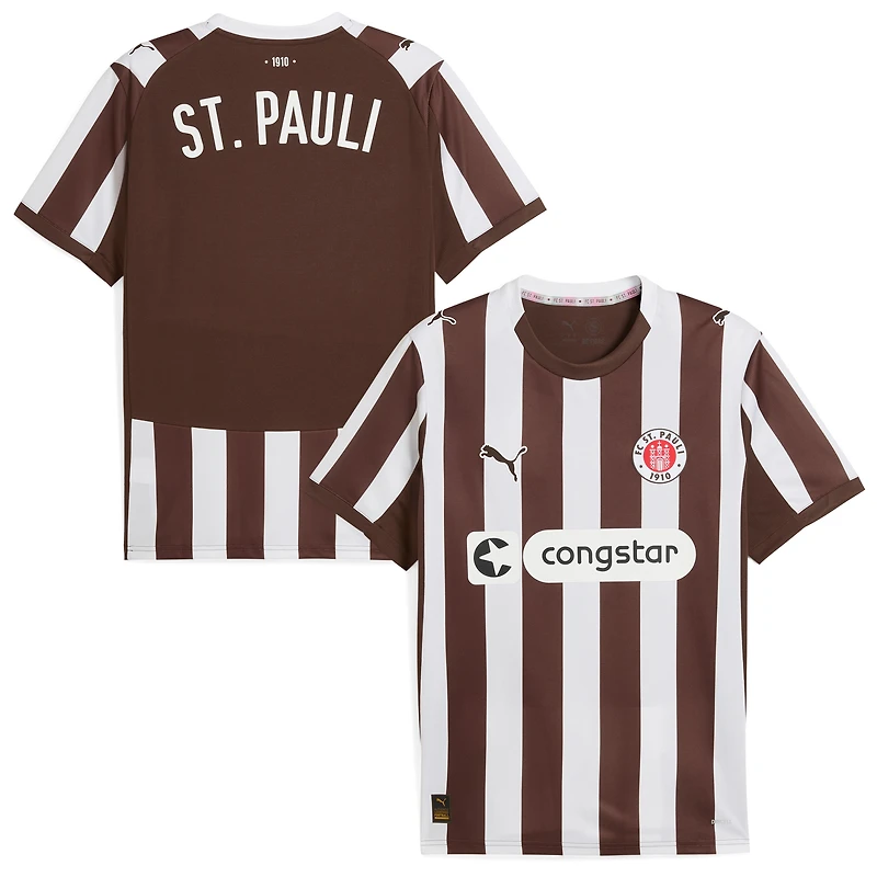 Men's Puma  Brown St. Pauli 2025/26 Replica Home Jersey