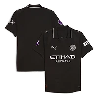 Men's Puma Black Manchester City 2025/26 Away Authentic Jersey