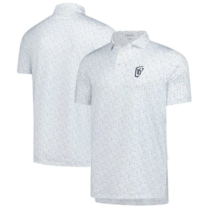 Men's Peter Millar White WM Phoenix Open Cocktail Garnish Performance Jersey Polo