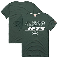 Unisex Homage  Green New York Jets NFL ASL Collection by Love Sign Tri-Blend T-Shirt
